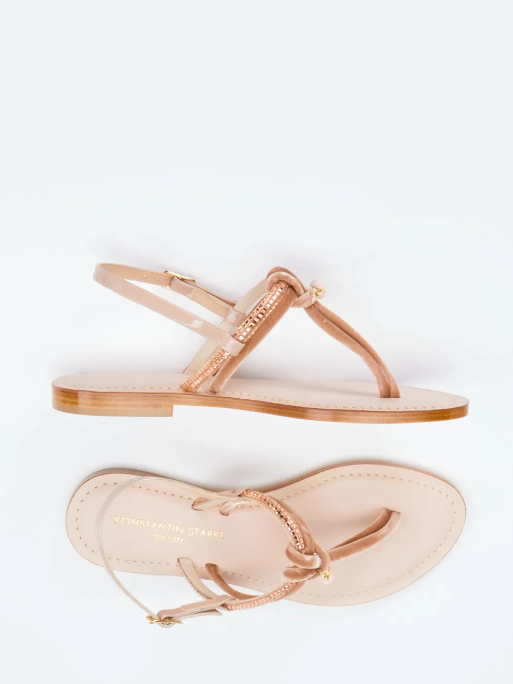 – Zehentrenner aus Textil und Leder-Konstantin Starke Sale