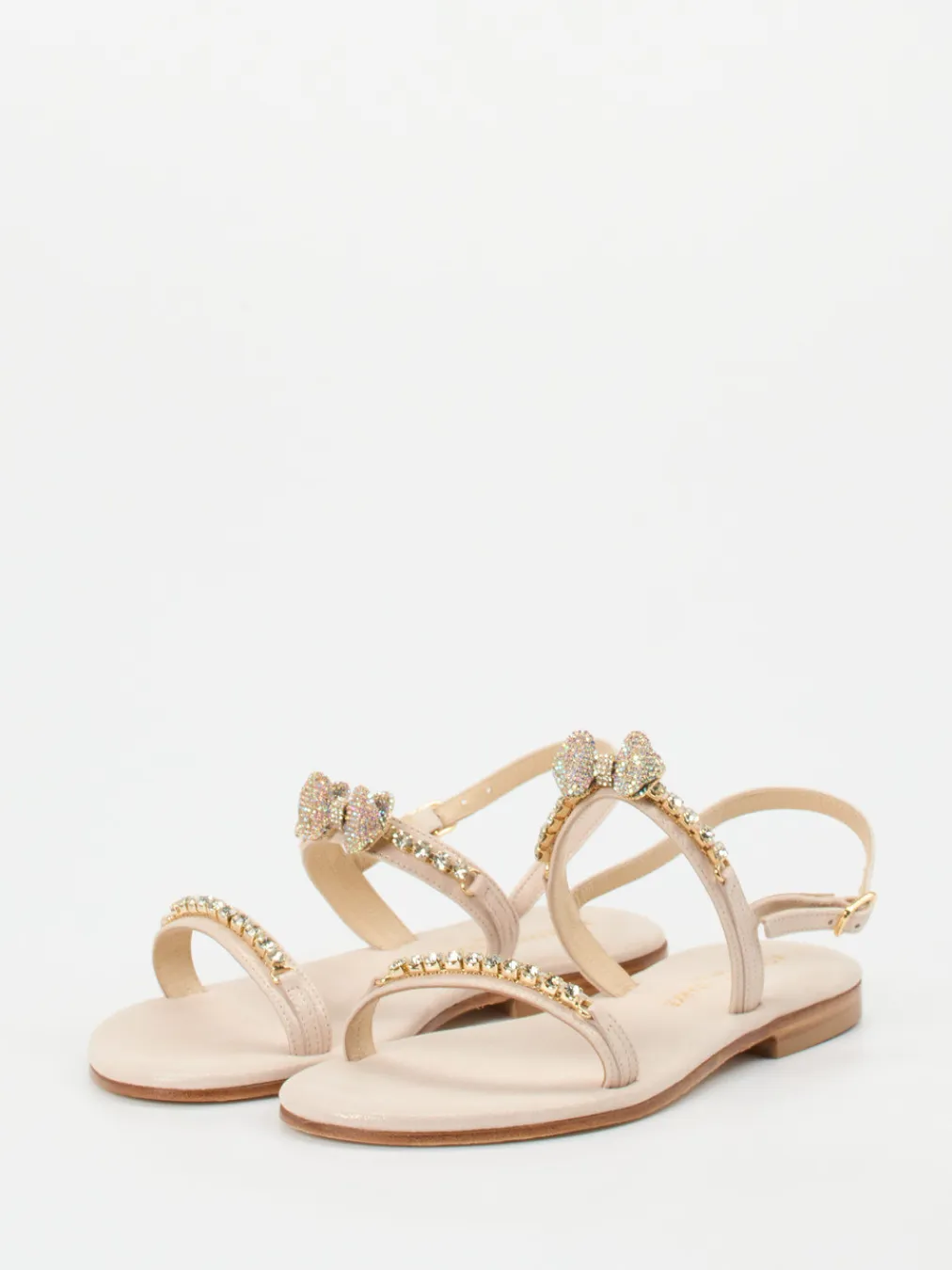 – Zehentrenner-Sandale aus Metallicleder-Konstantin Starke New