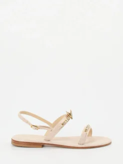 – Zehentrenner-Sandale aus Metallicleder-Konstantin Starke New