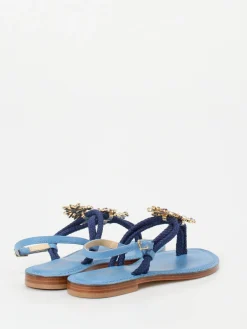 – Zehentrenner aus Textil mit Kristallbesatz-Konstantin Starke Hot