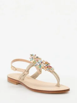 – Zehentrenner-Sandalen aus Textil und Leder-Konstantin Starke Best