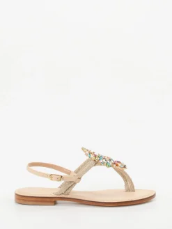 – Zehentrenner-Sandalen aus Textil und Leder-Konstantin Starke Best