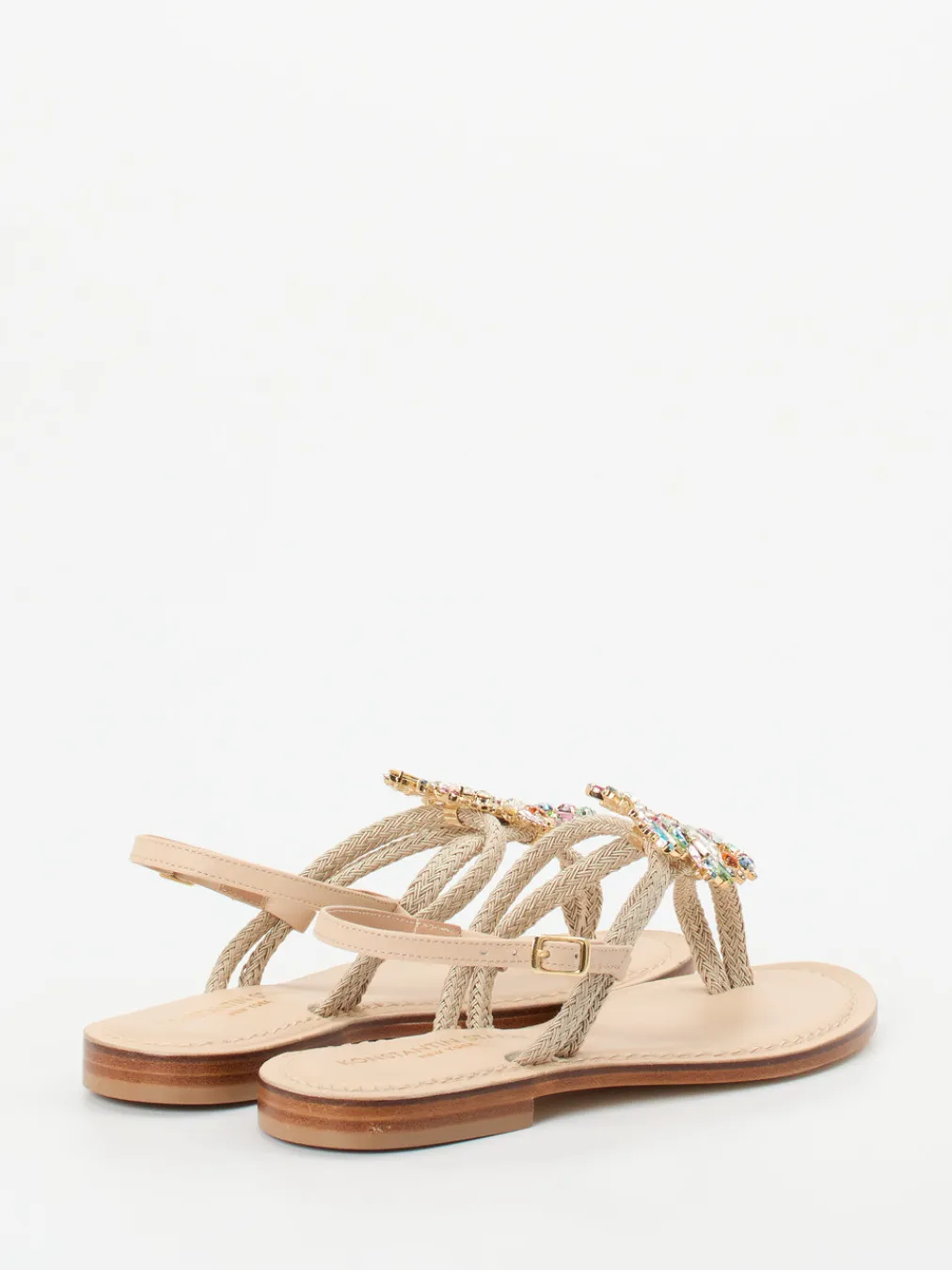 – Zehentrenner-Sandalen aus Textil und Leder-Konstantin Starke Best