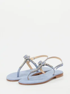 – Zehentrenner aus Metallicleder Hell-Konstantin Starke New