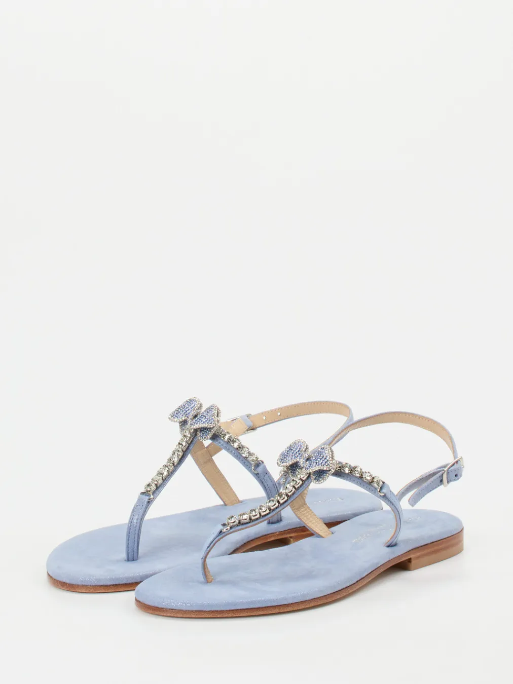 – Zehentrenner aus Metallicleder Hell-Konstantin Starke New