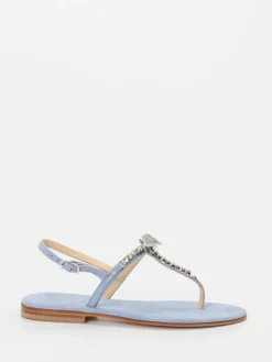 – Zehentrenner aus Metallicleder Hell-Konstantin Starke New