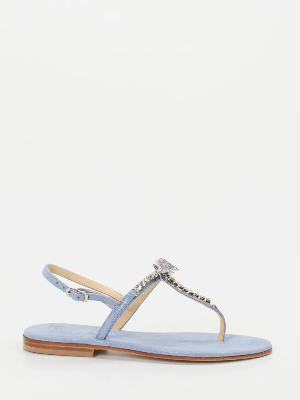 – Zehentrenner aus Metallicleder Hell-Konstantin Starke New