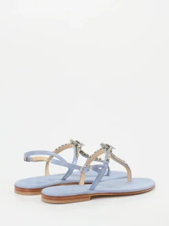 – Zehentrenner aus Metallicleder Hell-Konstantin Starke New