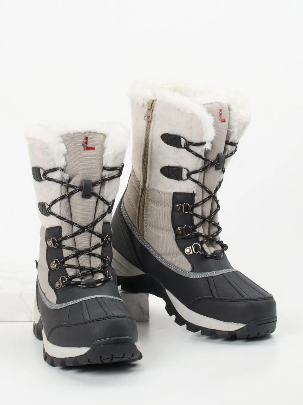 – Winterstiefel aus Synthetikleder hell-Lackner Best