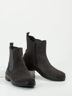 – Chelsea Boots aus Veloursleder Anthrazit-Legero Sale