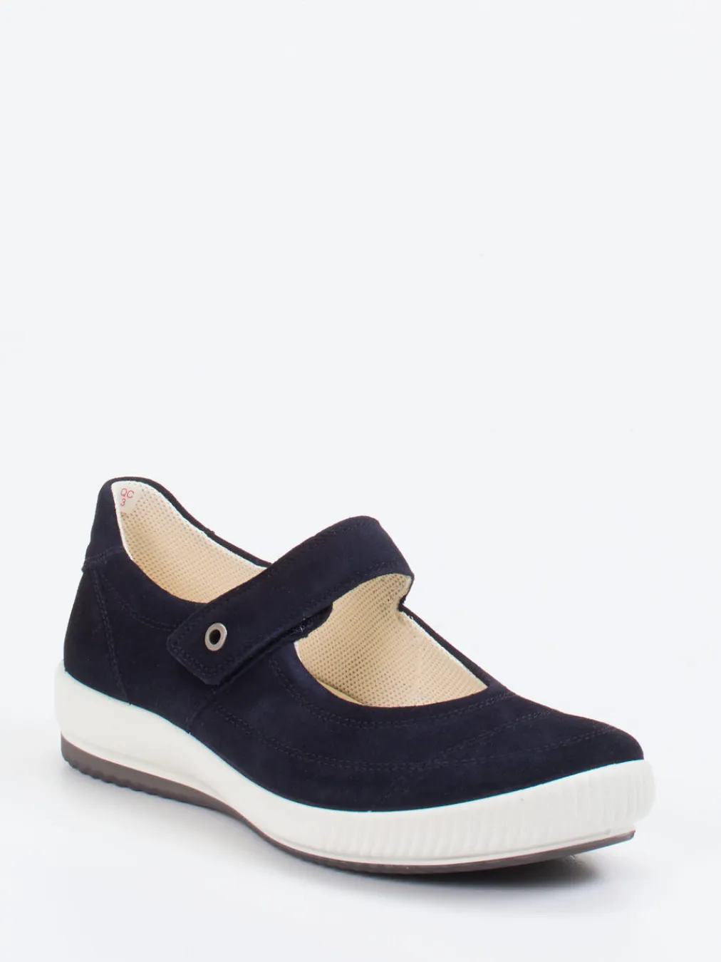 – Mary Janes aus Veloursleder in Dunkel-Legero New