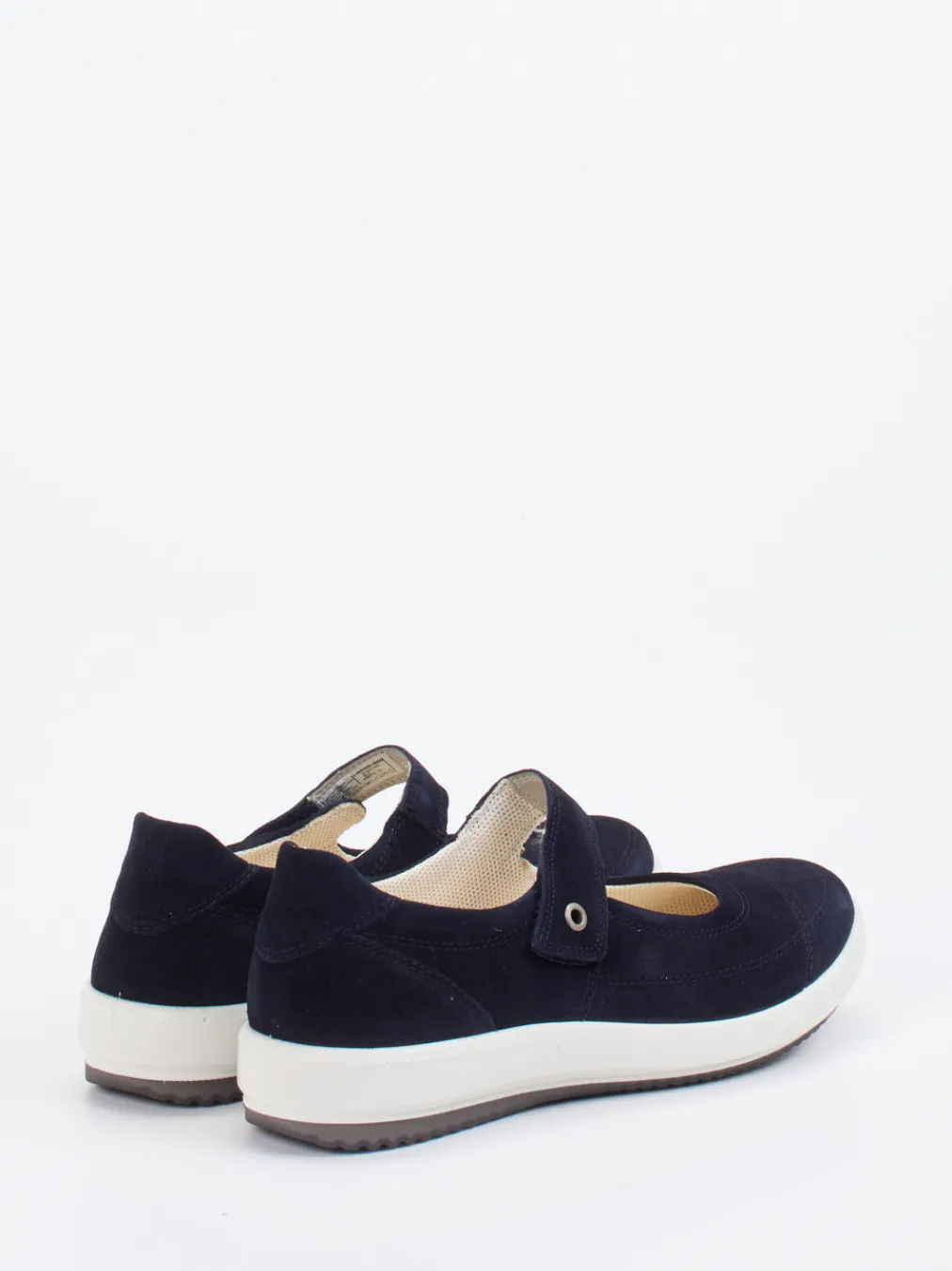 – Mary Janes aus Veloursleder in Dunkel-Legero New