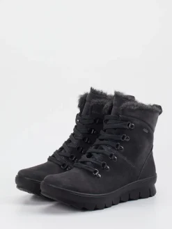 – Stiefelette aus Veloursleder anthrazit-Legero Outlet