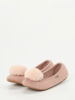 – Ballerina-Hausschuhe aus Wolle altrosa-Living Kitzbühel Outlet