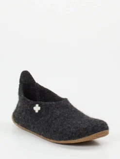 – Filzpantoffeln aus Wollfilz anthrazit-Living Kitzbühel Outlet
