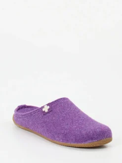 – Filzpantoffeln aus Schurwolle violett-Living Kitzbühel Outlet