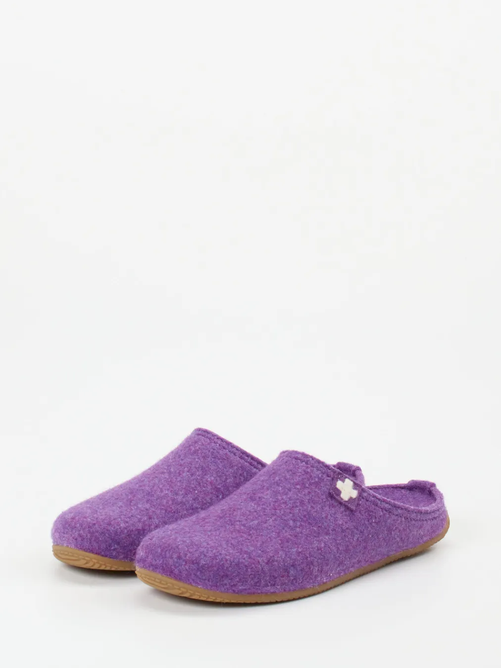 – Filzpantoffeln aus Schurwolle violett-Living Kitzbühel Outlet