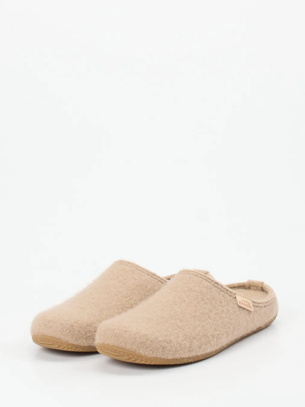 – Filzpantoffeln aus Wolle beige-Living Kitzbühel Best