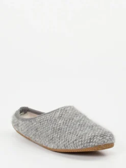 – Filzpantoffeln aus Wollfilz hellgrau-Living Kitzbühel Online