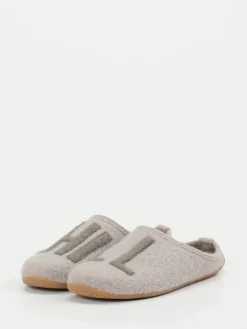 – Filzpantoffeln aus Wolle hellgrau-Living Kitzbühel