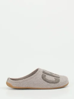 – Filzpantoffeln aus Wolle hellgrau-Living Kitzbühel