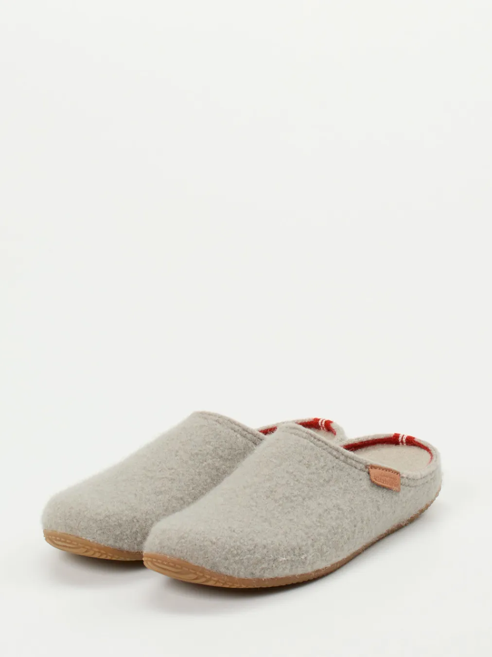 – Filzpantoffeln aus Wolle hellgrau-Living Kitzbühel