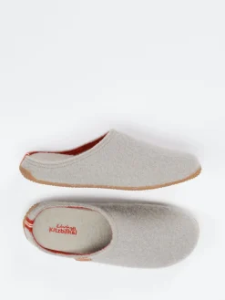 – Filzpantoffeln aus Wolle hellgrau-Living Kitzbühel