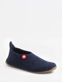 – Filzpantoffeln aus Wolle dunkel-Living Kitzbühel