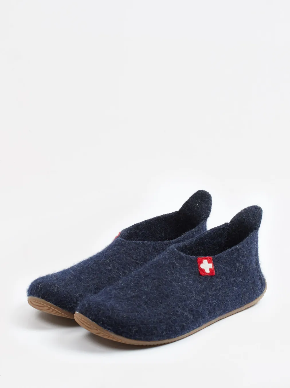 – Filzpantoffeln aus Wolle dunkel-Living Kitzbühel