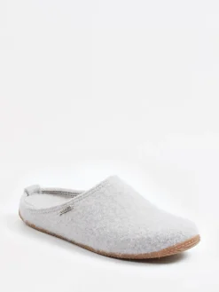 – Filzpantoffeln aus Wolle hell-Living Kitzbühel Online