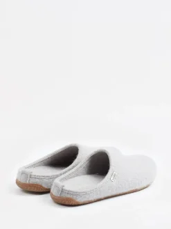 – Filzpantoffeln aus Wolle hell-Living Kitzbühel Online