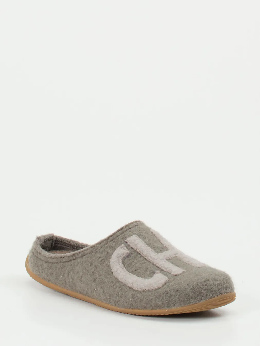 – Hausschuhe aus Wollfilz mittelgrau-Living Kitzbühel Hot