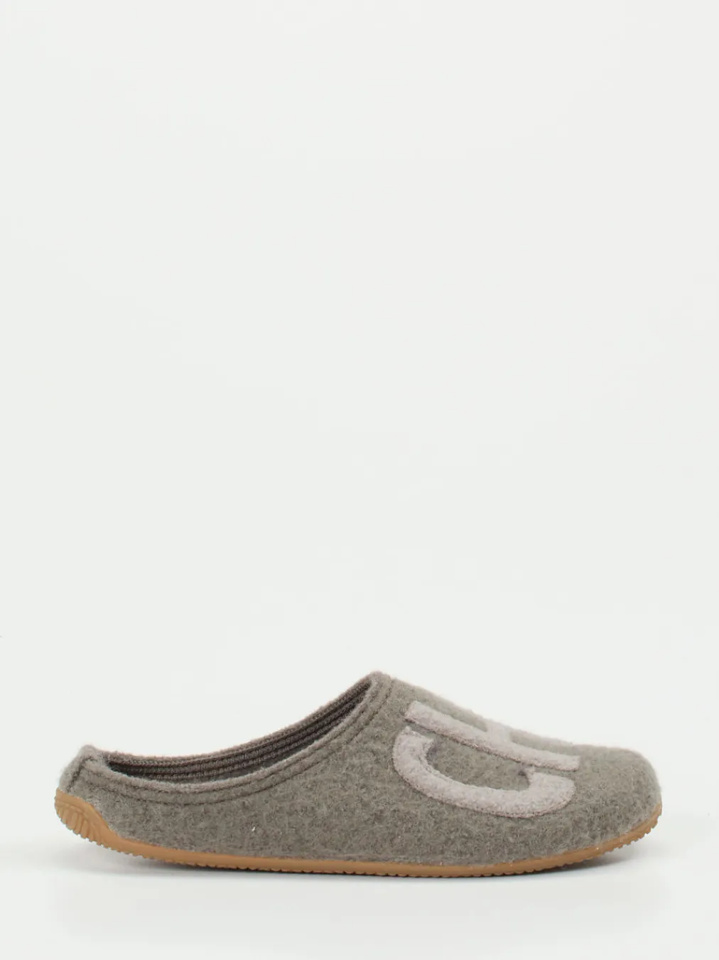 – Hausschuhe aus Wollfilz mittelgrau-Living Kitzbühel Hot