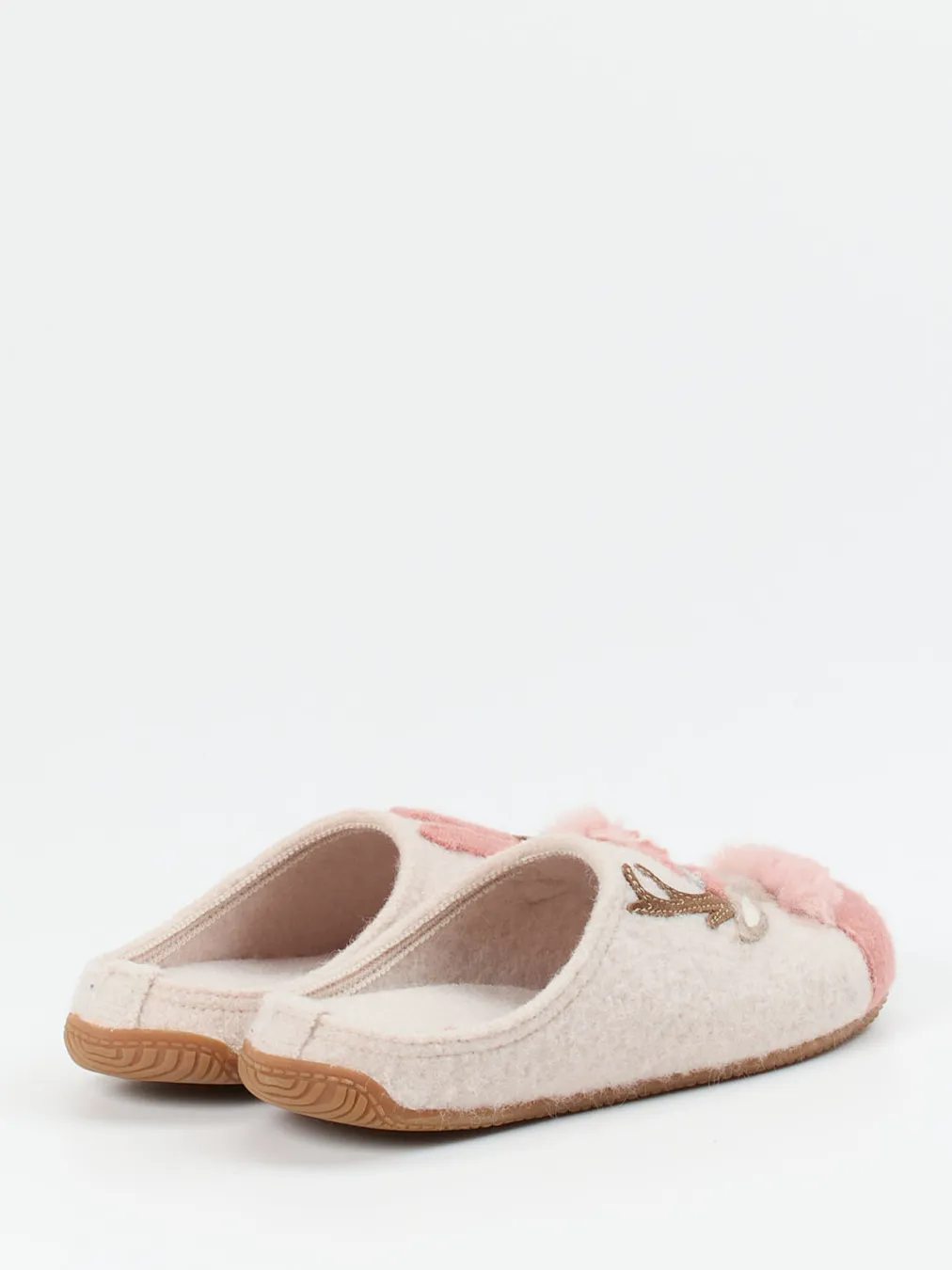 – Pantoffeln aus Wolle mit Rentiermotiv-Living Kitzbühel Clearance