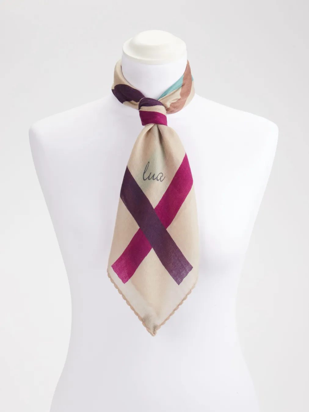 – Halstuch aus Stoff in Karodessin-Lua Accessories