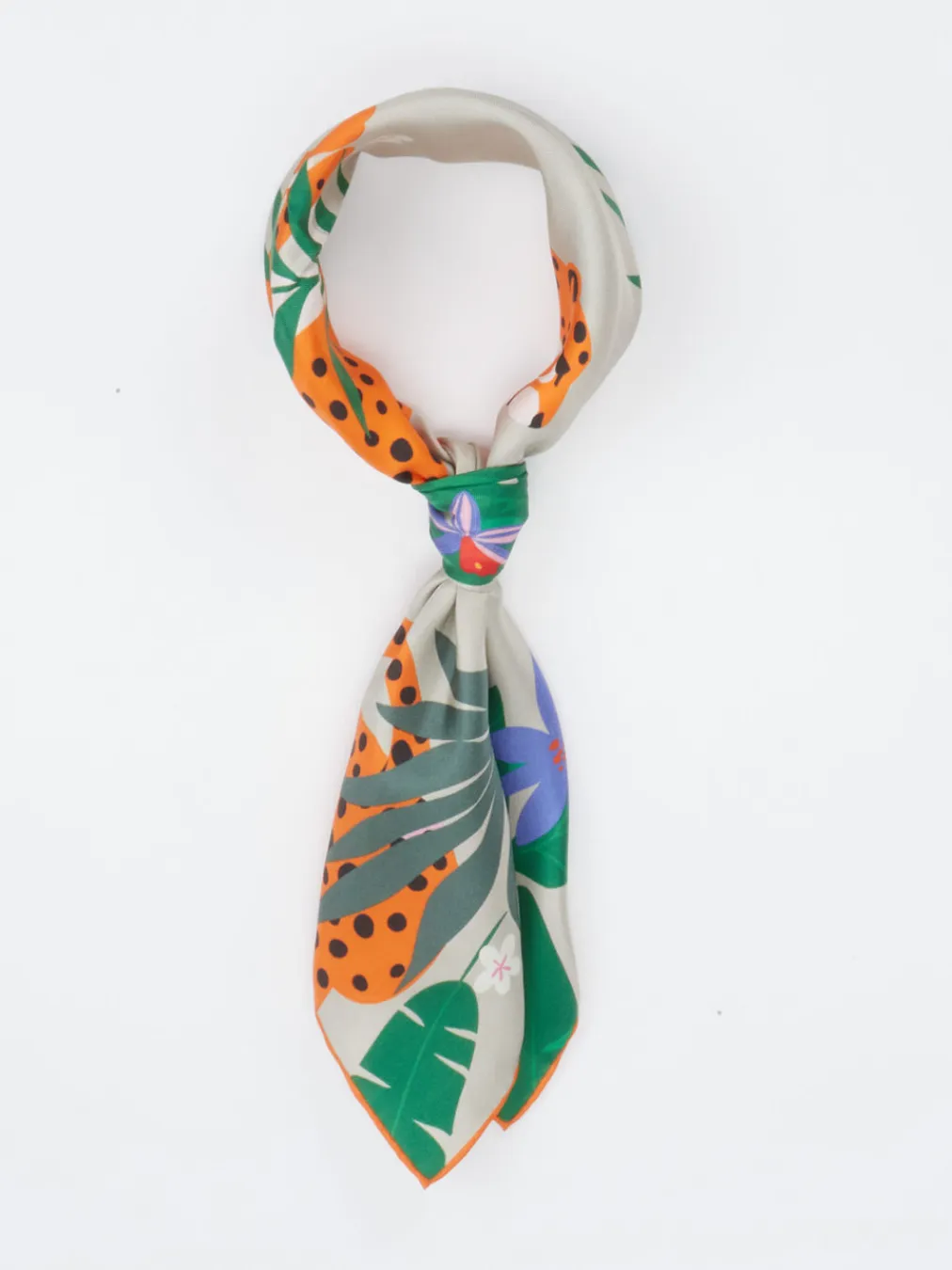 – Nickituch aus Satin mit Tierprint-Lua Accessories Discount