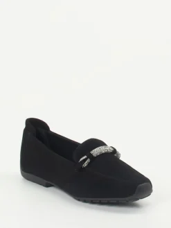 – Loafer aus Veloursleder mit Strassdetail-Mania Hot