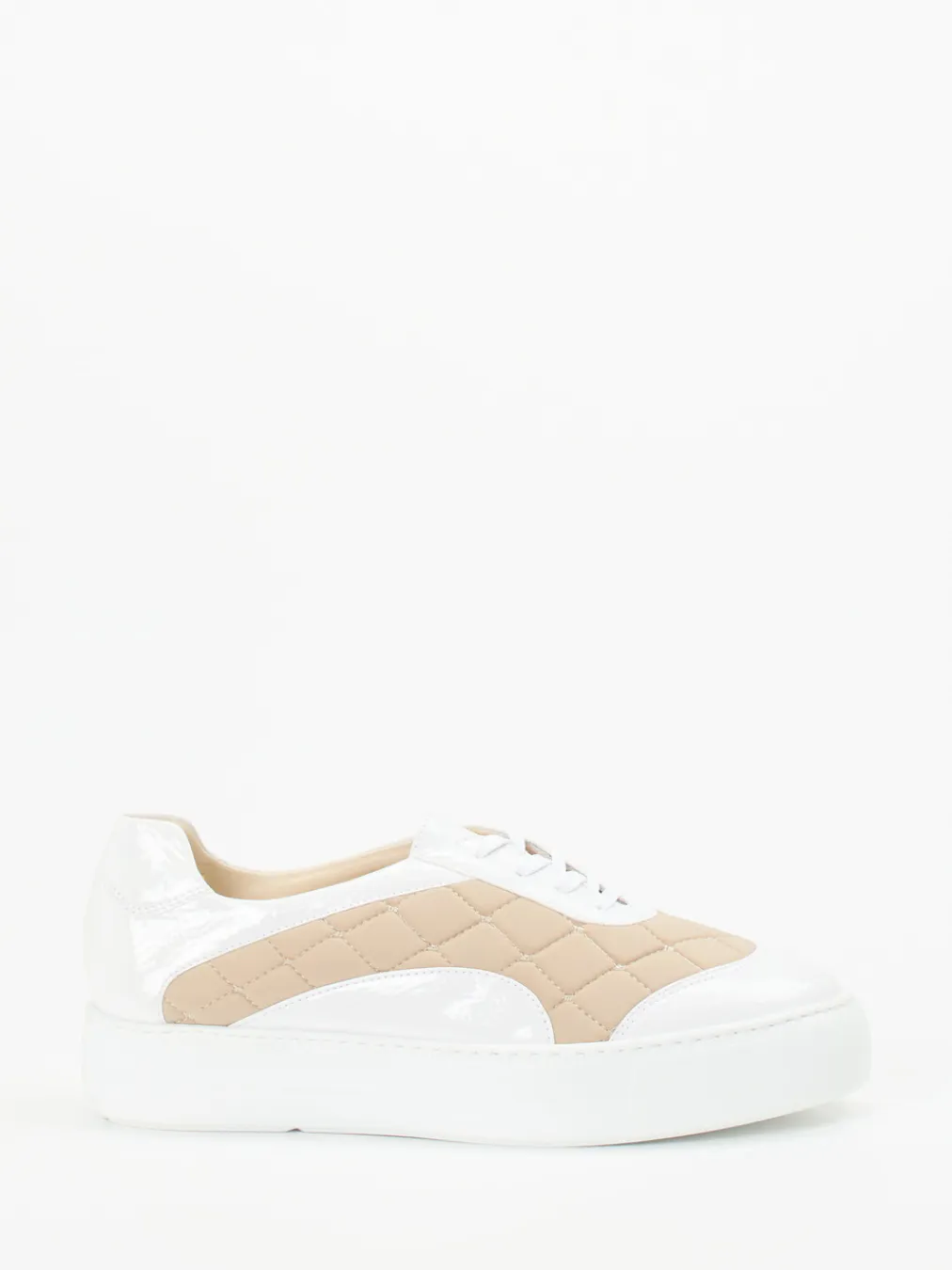 – Sneaker aus Lackleder mit Stepp-Optik-Mania Clearance