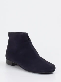 – Ankle Boots aus Veloursleder Dunkel-Mannori Sale