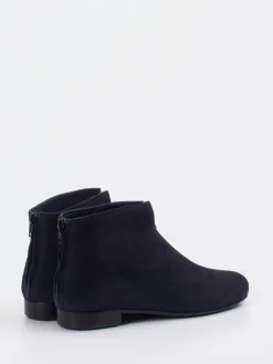 – Ankle Boots aus Veloursleder Dunkel-Mannori Sale