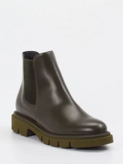 – Chelsea Boots aus Kalbleder Oliv-Mannori