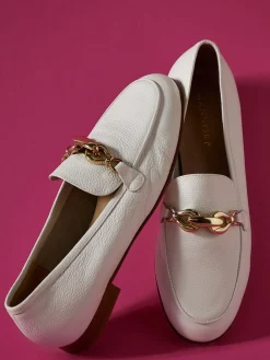 – Loafer aus Kalbleder in Offwhite-Mannori