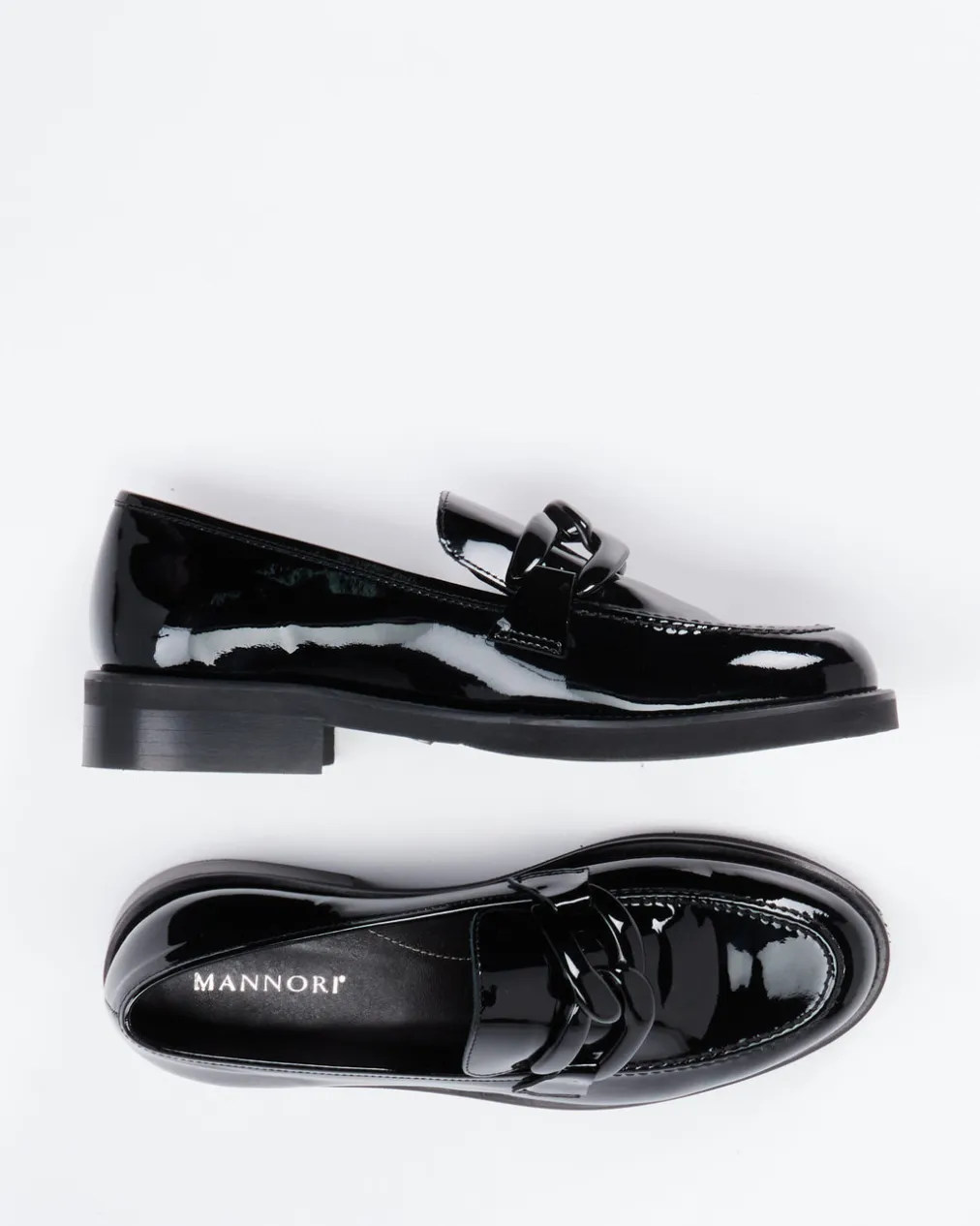 – Loafer aus Lackleder glänzend-Mannori