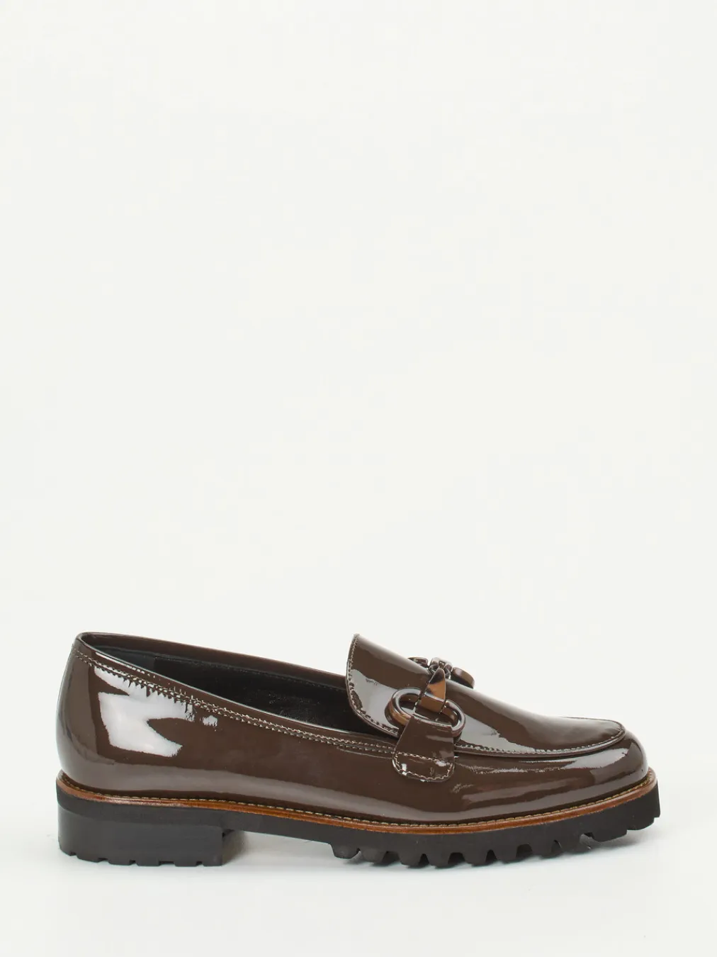 – Loafer aus Lackleder in Schoko-Mannori New
