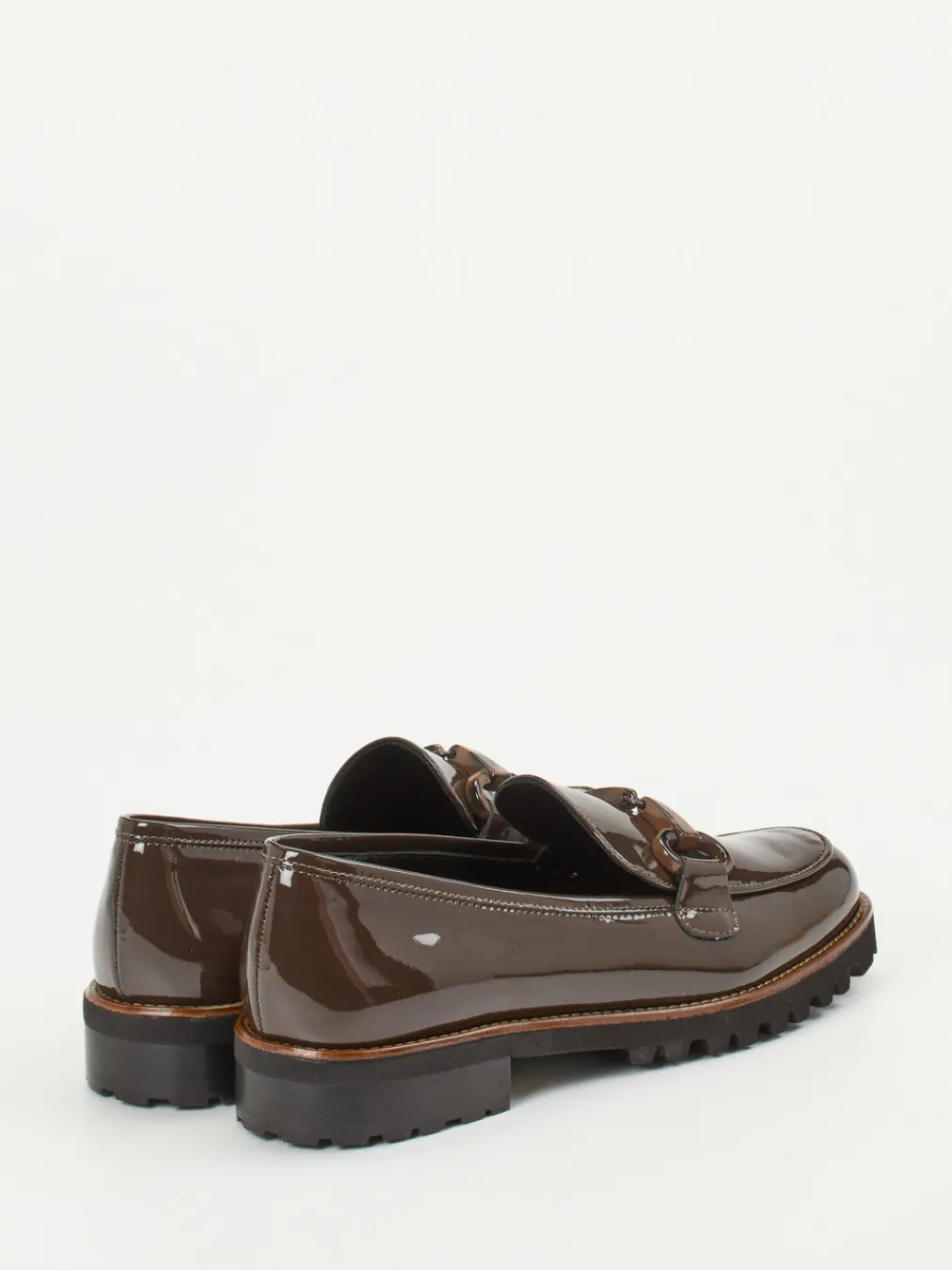 – Loafer aus Lackleder in Schoko-Mannori New