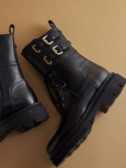 – Schnürboots aus Kalbleder-Mannori Hot