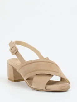 – Slingback-Sandale aus Veloursleder-Mannori Online