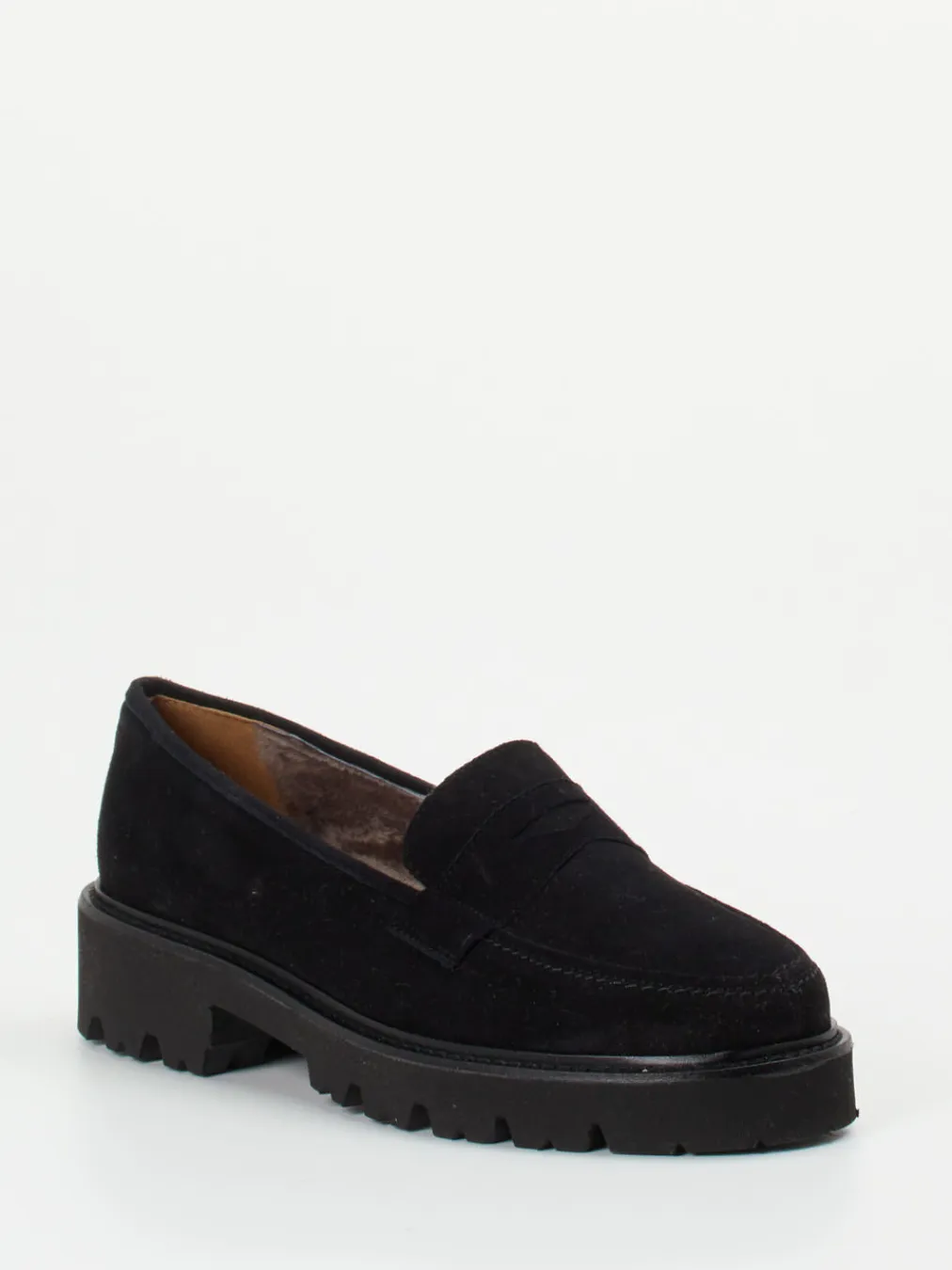 – Slipper aus Veloursleder gefüttert-Mannori Outlet