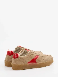 – Retro-Sneaker aus Veloursleder Beige-Marc O'Polo Online