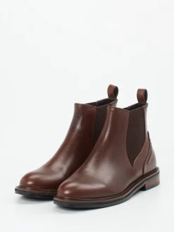 – Chelsea Boots aus Kalbleder Dunkel-Maripé Discount